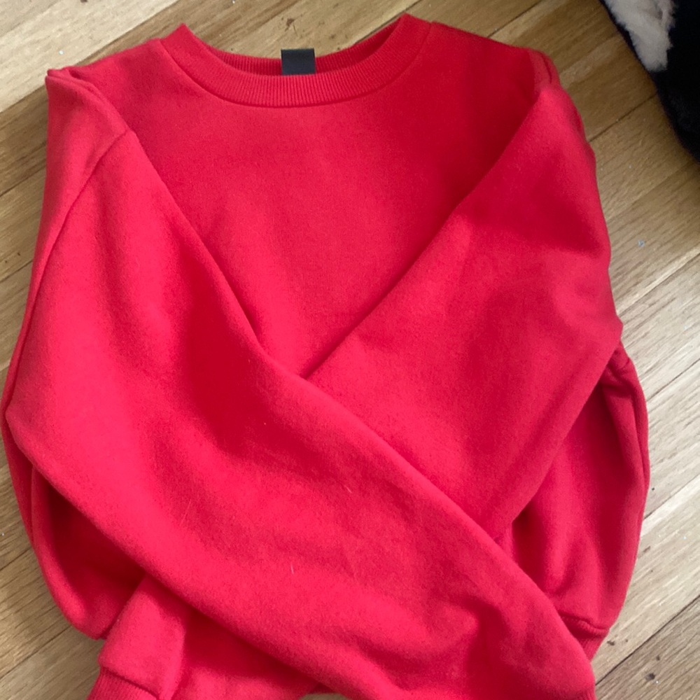 Red sweatshirt